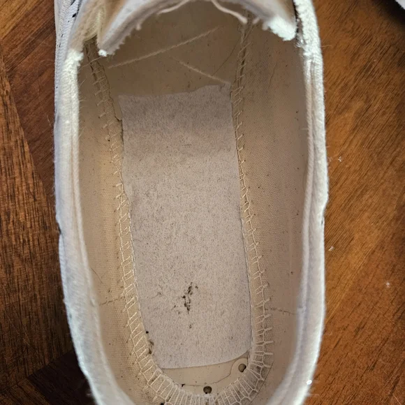 Madden Girl Casual Cream Canvas Loafers - Picture 4 of 5